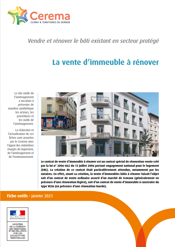 La vente d’immeuble à rénover (VIR)