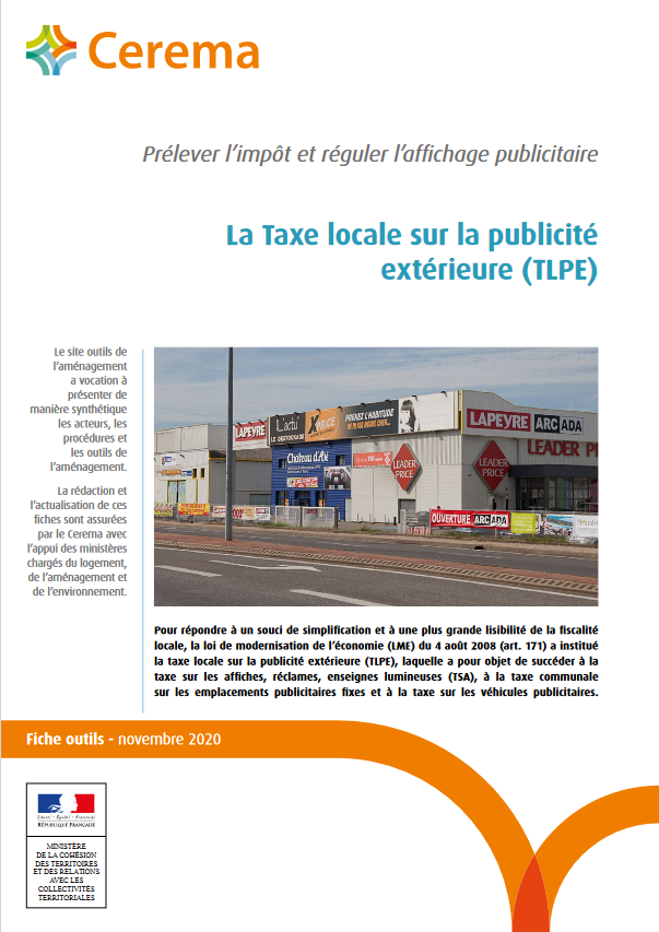 La taxe locale sur la publicité extérieure (TLPE)
