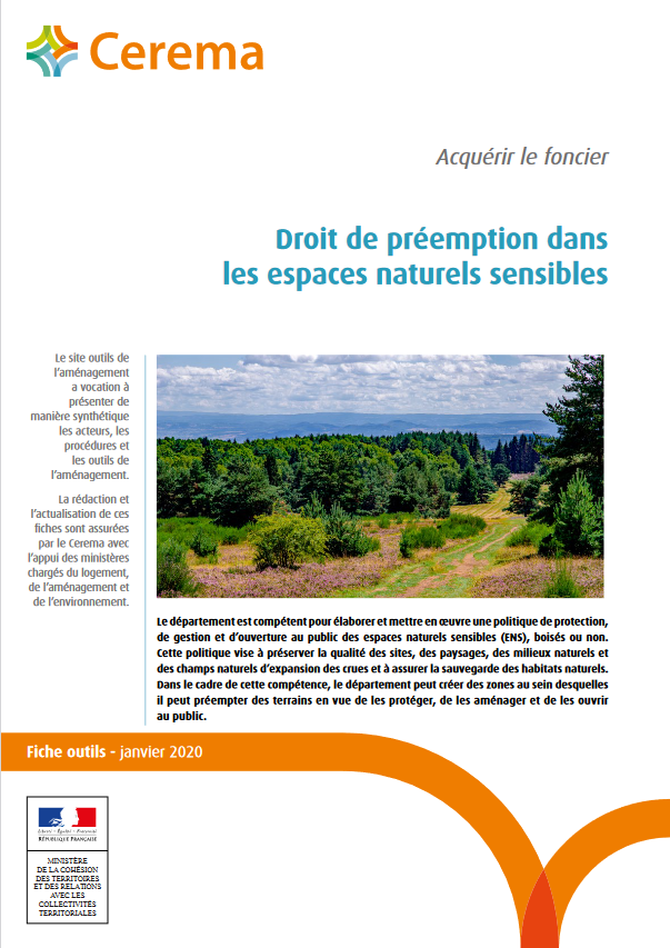Le droit de préemption dans les espaces naturels sensibles (DPENS)