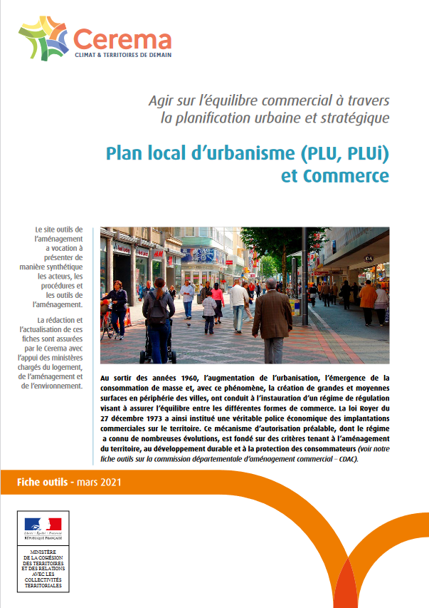 Plan local d’urbanisme (PLU, PLUi) et commerce
